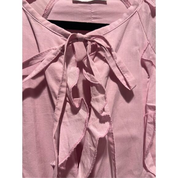 LACE the Label Pink GAIA FRILLS Mini Dress Vacation Size S NWT$490 - Picture 6 of 8